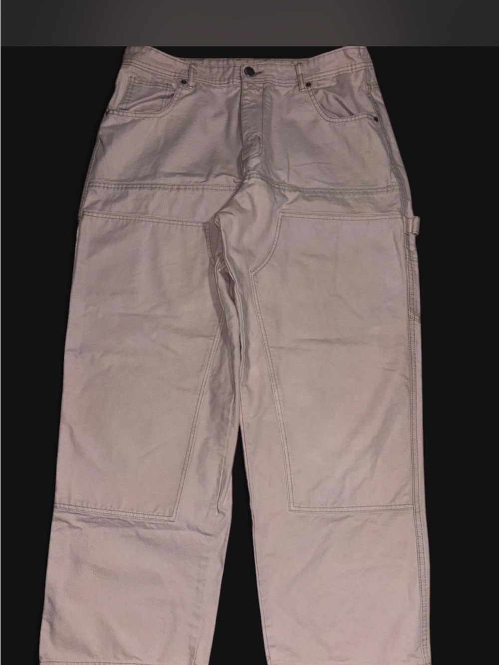 Men's Workwear Carpenter Pants in Light Beige